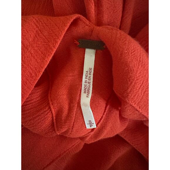 Free People Harem Wide Leg Coral Jumpsuit Small - Picture 3 of 3